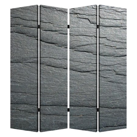 Screen Gems Black Slate Room Divider- 4 Panel SG-178A